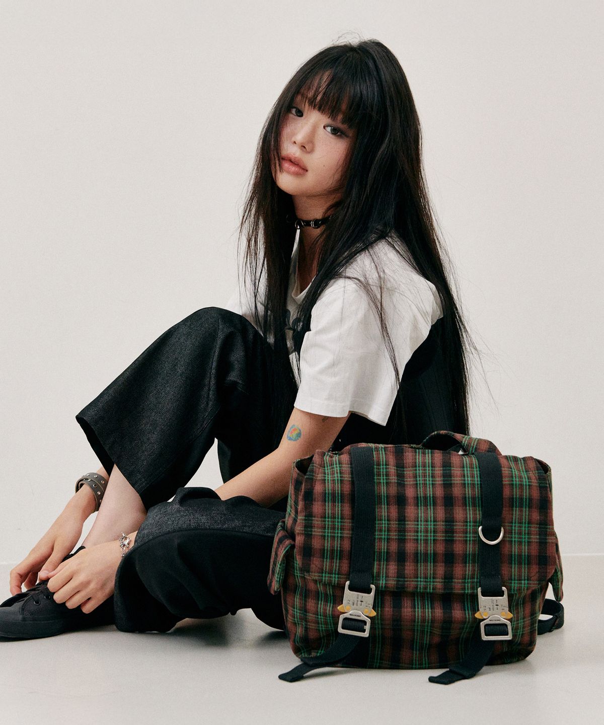 닐링(NILLRING) 5PM30 Backpack Check _ Multi Green