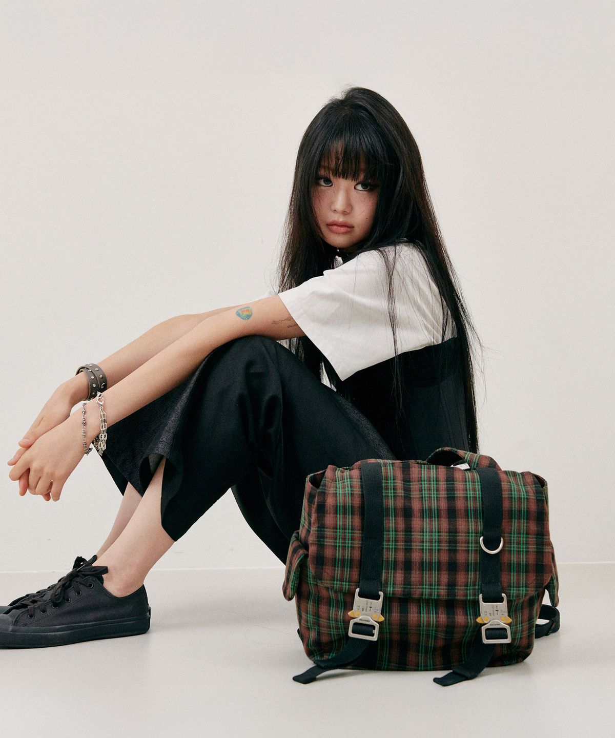 닐링(NILLRING) 5PM30 Backpack Check _ Multi Green
