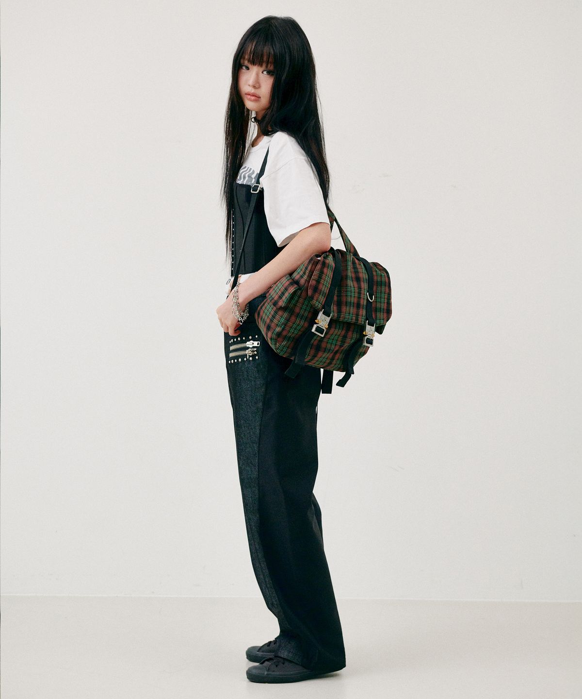 닐링(NILLRING) 5PM30 Backpack Check _ Multi Green