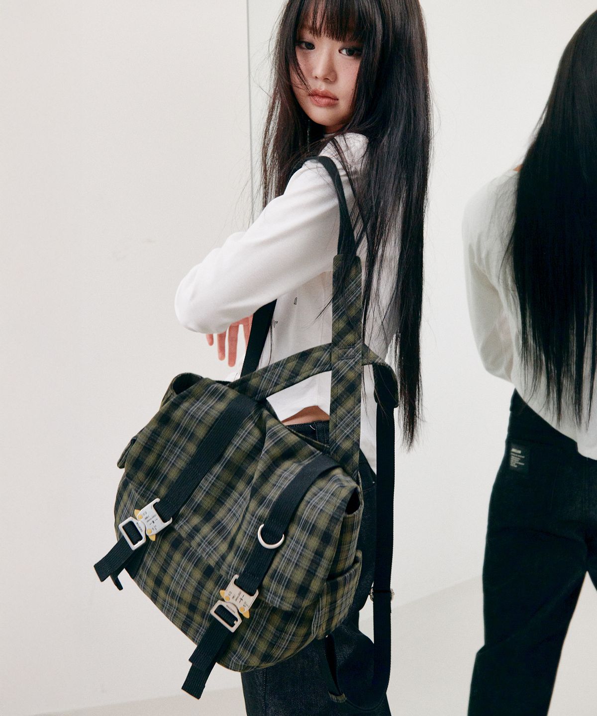 닐링(NILLRING) 5PM30 Backpack Check _ Khaki