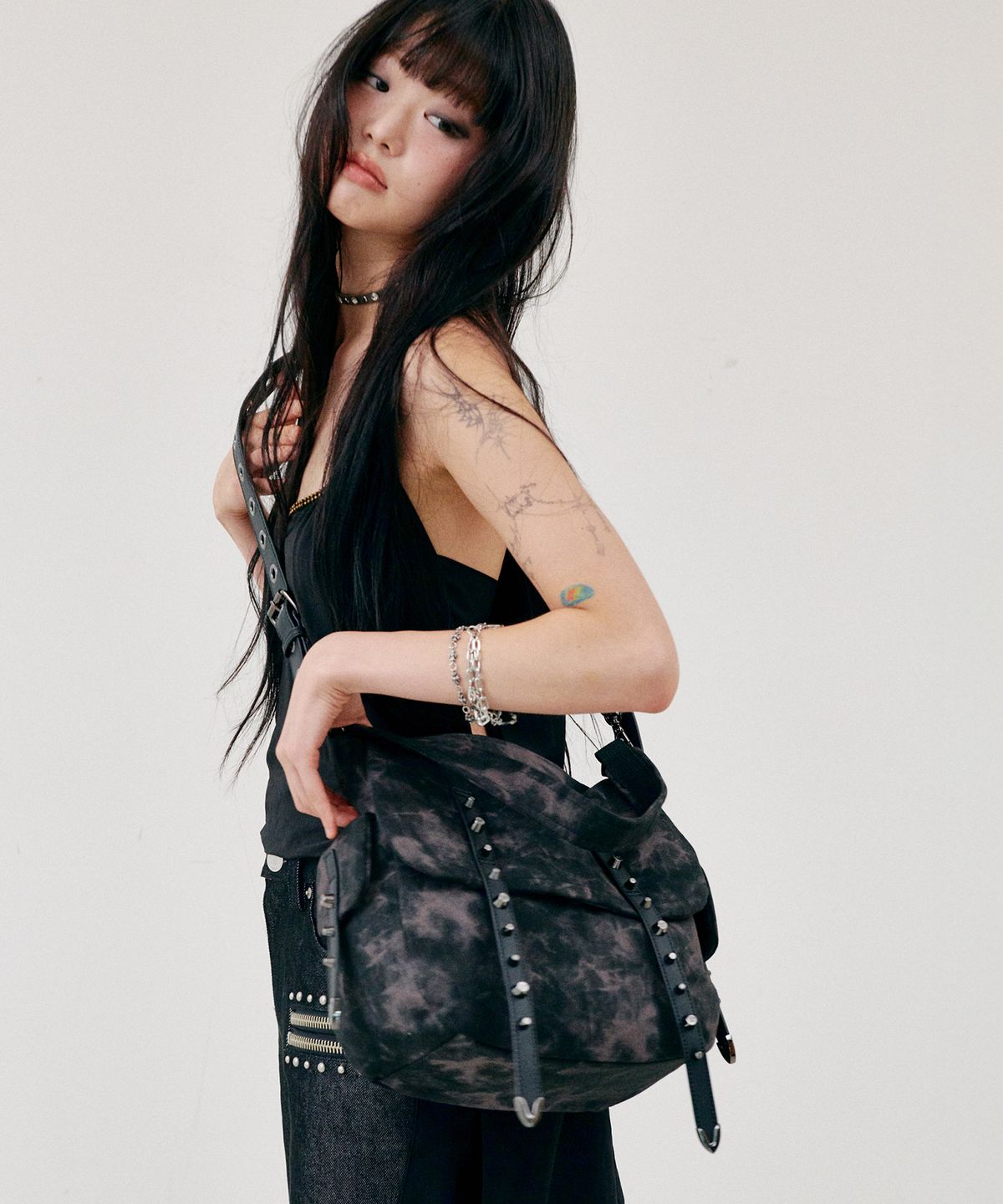 닐링(NILLRING) 11AM30 Stud shoulder bag _ Burgundy