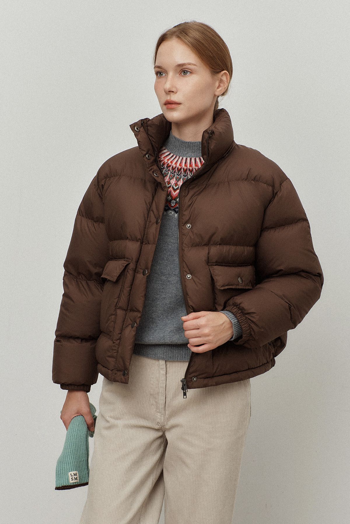 르몽생미셸(LE MONT ST MICHEL) MADRENE - DUCK DOWN JACKET VER.2_Brown