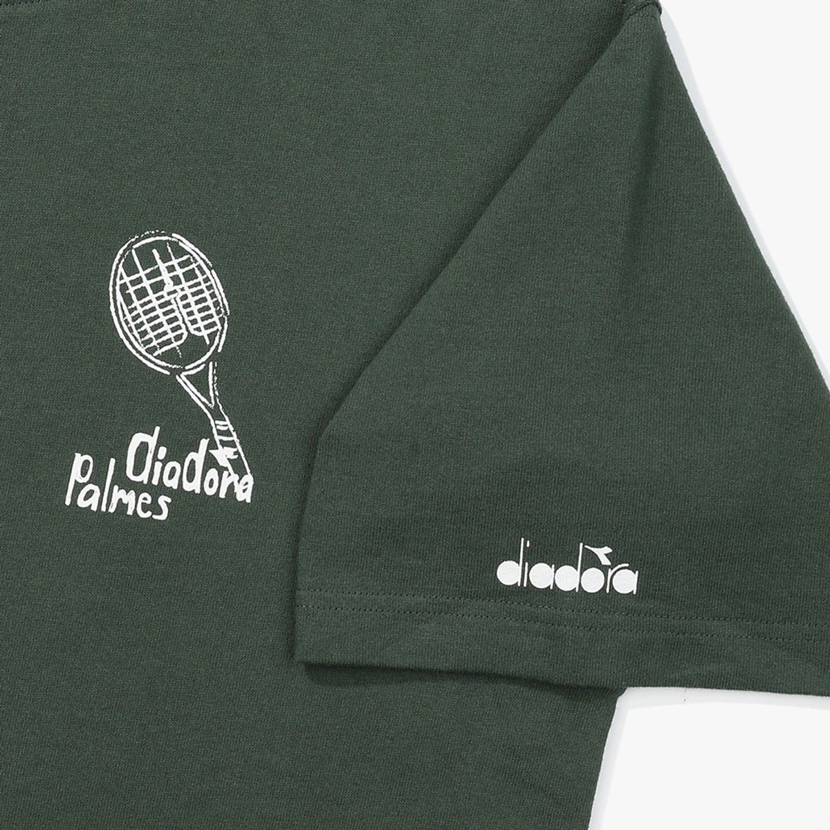 디아도라(diadora) [DIADORA by PALMES] 그래픽 반팔 티셔츠 GREEN