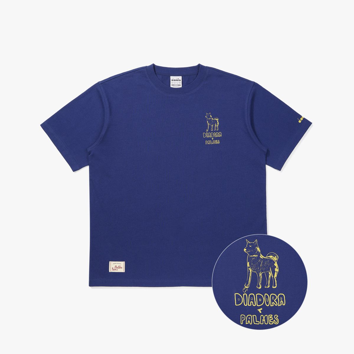 디아도라(diadora) [DIADORA by PALMES] 그래픽 반팔 티셔츠 BLUE
