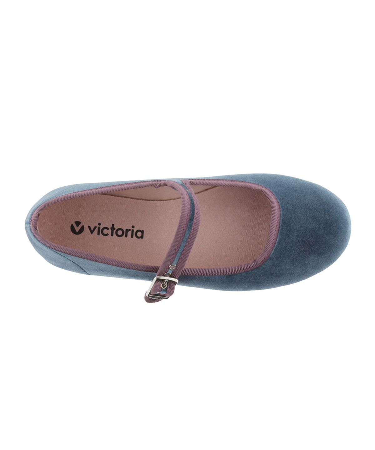 빅토리아 슈즈(VICTORIA SHOES) 쿵푸 벨벳 발레리나 (1080123-PETROLEO)