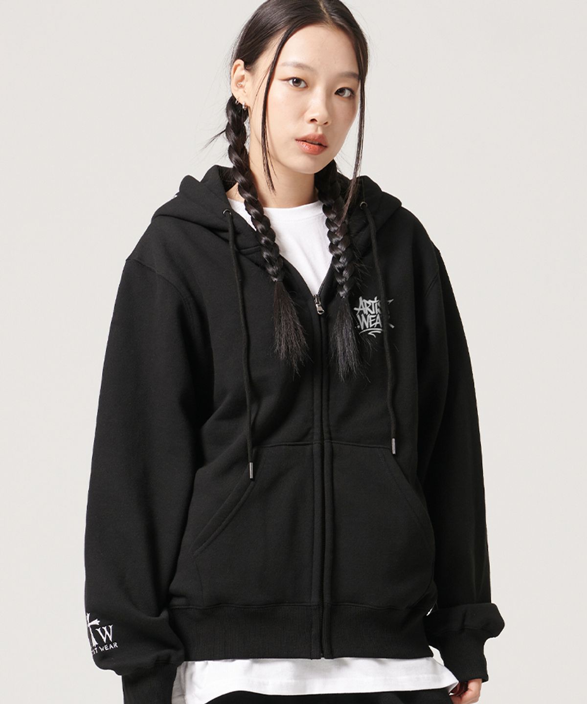 아티스트웨어(ARTISTWEAR) [ATW] 태깅로고 후드집업