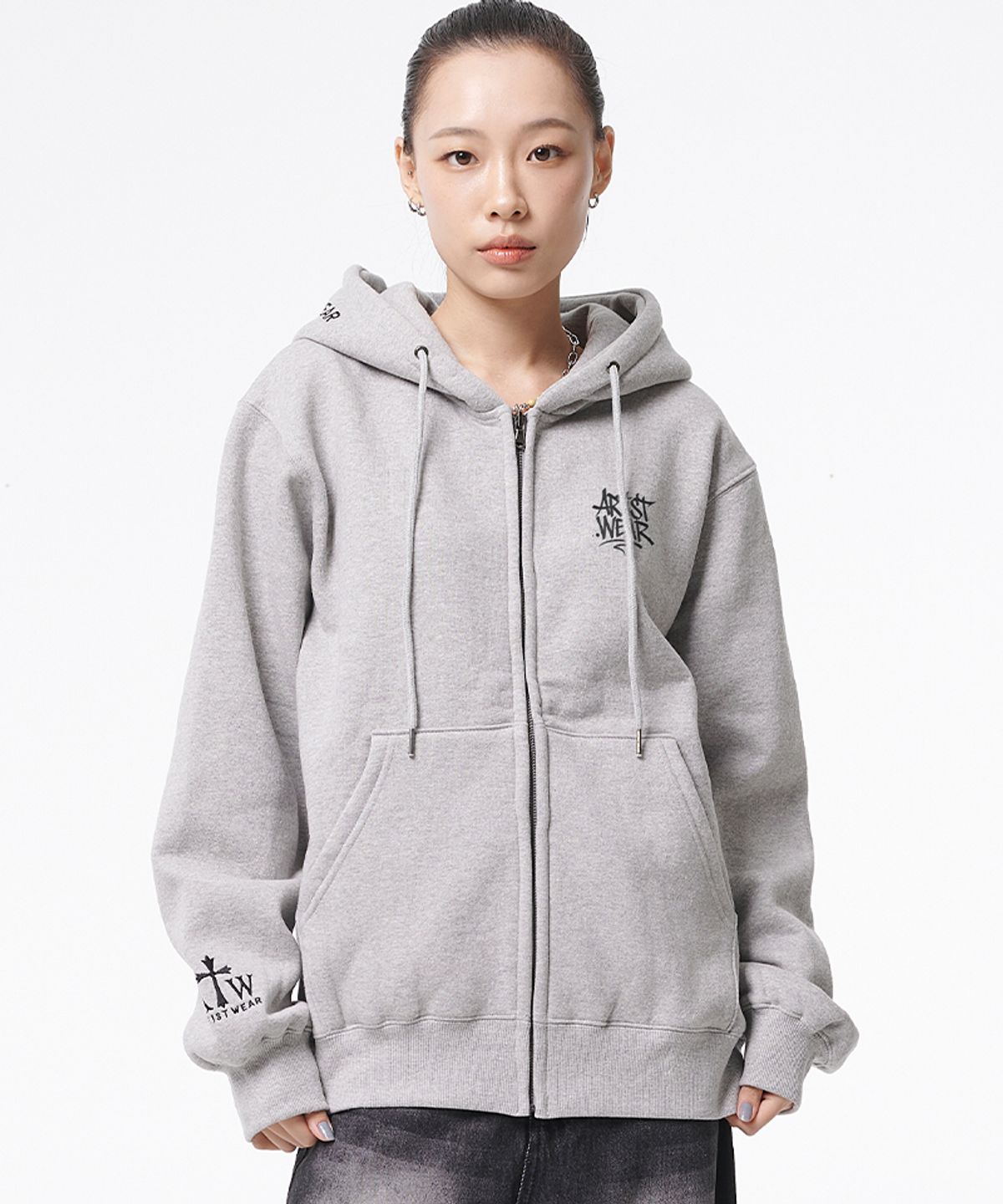 아티스트웨어(ARTISTWEAR) [ATW] 태깅로고 후드집업