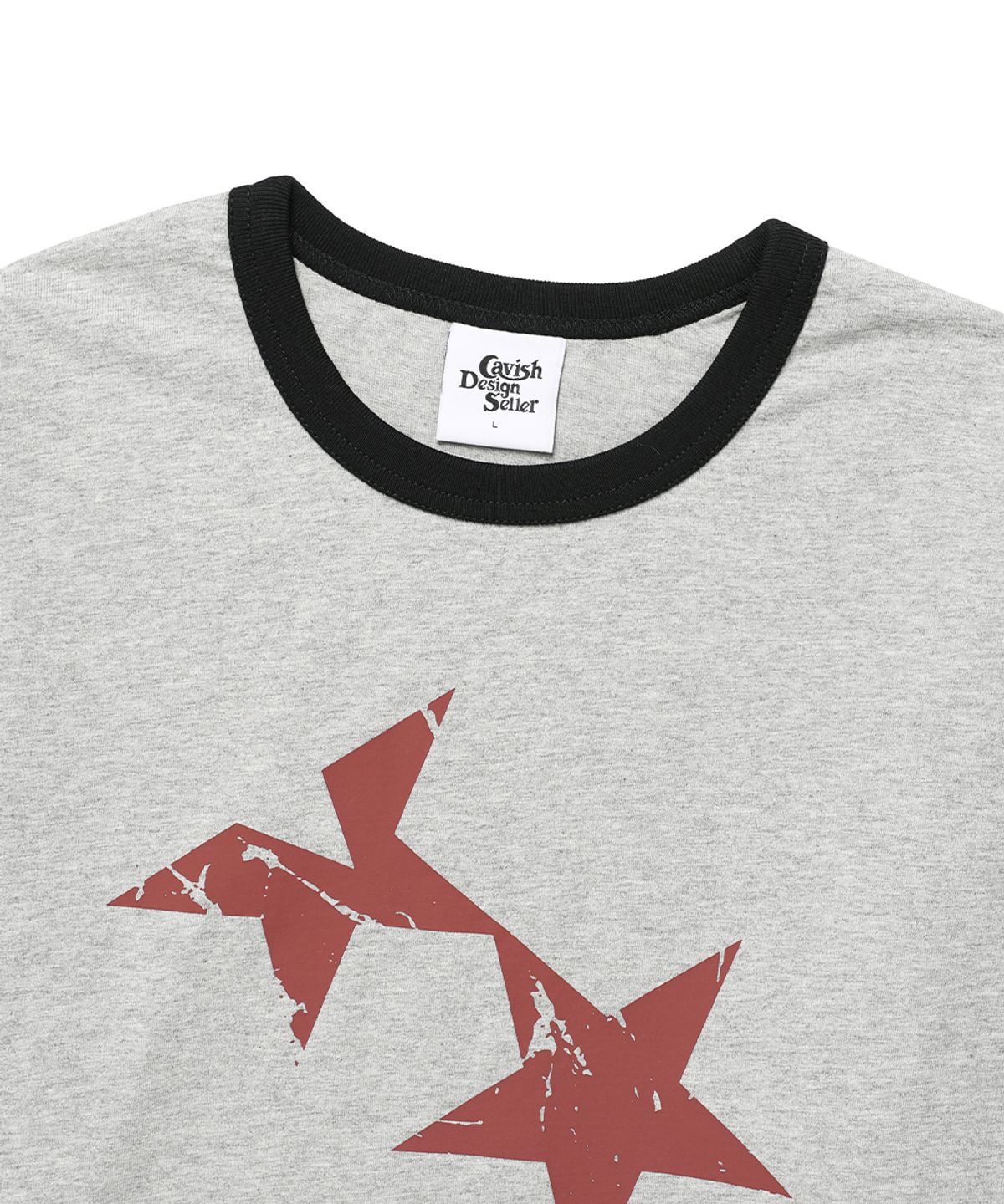 카비시(CAVISH) TWIN STAR RINGER LS TEE GREY(CV2FFUT577A)
