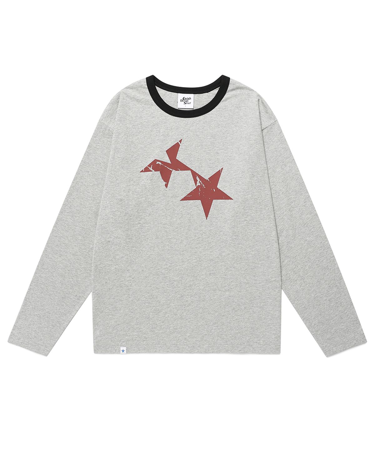 카비시(CAVISH) TWIN STAR RINGER LS TEE GREY(CV2FFUT577A)