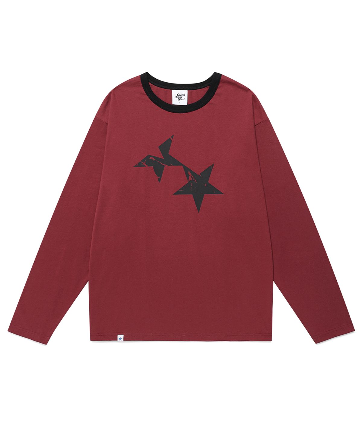 카비시(CAVISH) TWIN STAR RINGER LS TEE BURGUNDY(CV2FFUT577A)