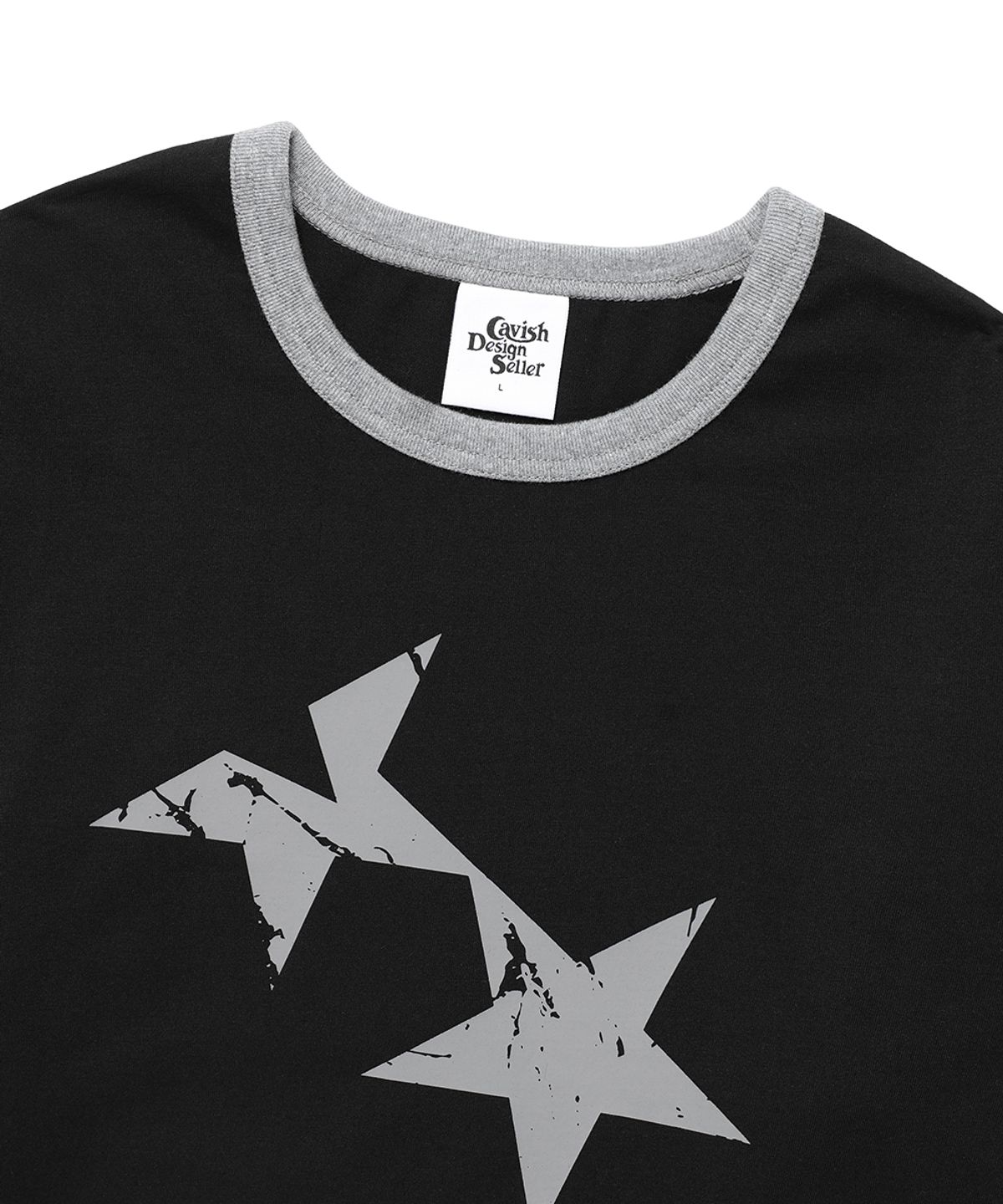 카비시(CAVISH) TWIN STAR RINGER LS TEE BLACK(CV2FFUT577A)