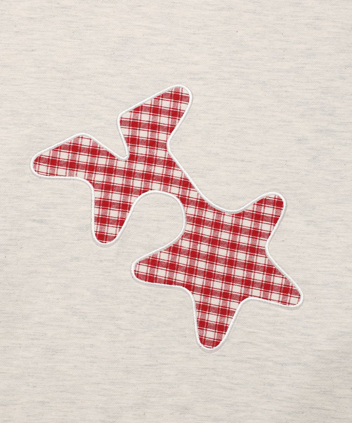 카비시(CAVISH) CHECK TWIN STAR LAYERED LS TEE OATMEAL(CV2FFUT578A)