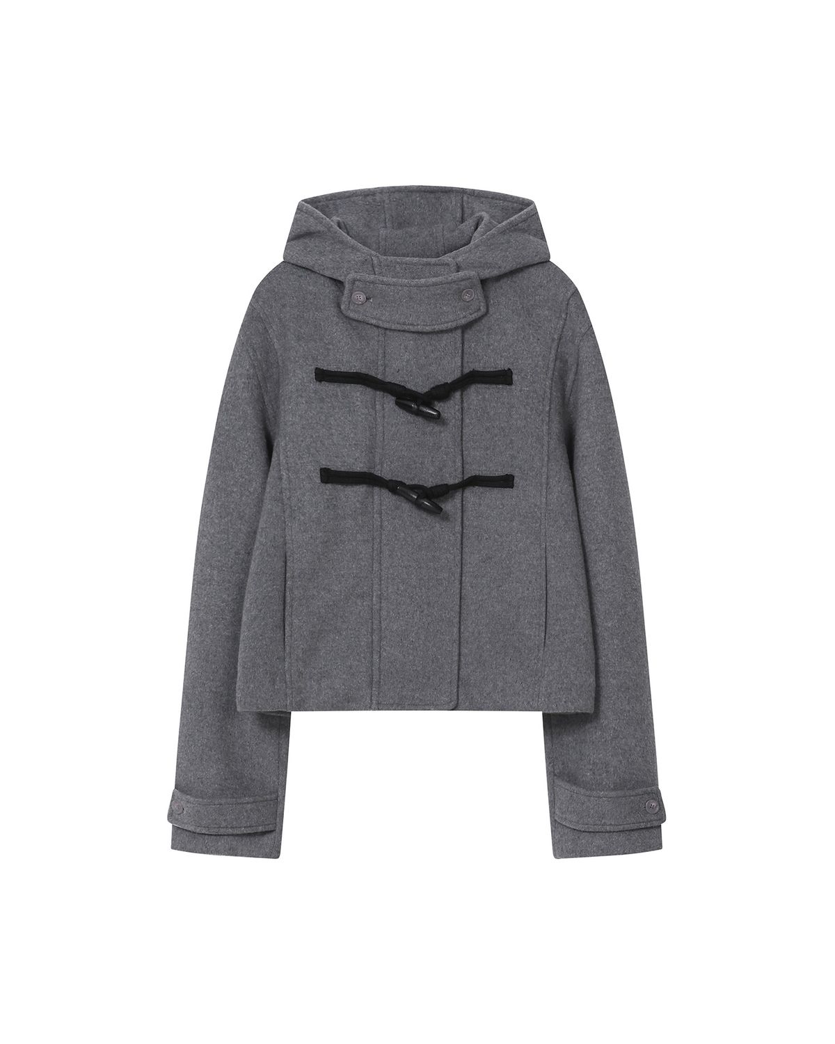 미세키서울(MISEKI SEOUL) Duffle hoodie short coat DARK GREY