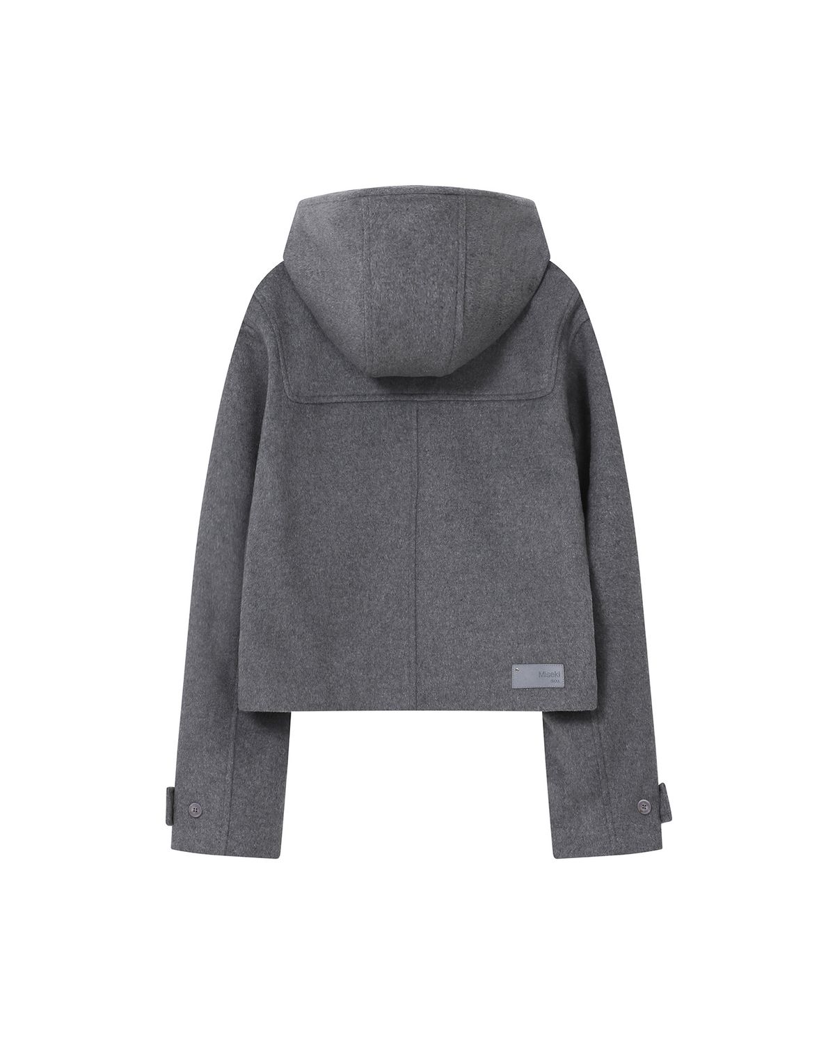미세키서울(MISEKI SEOUL) Duffle hoodie short coat DARK GREY