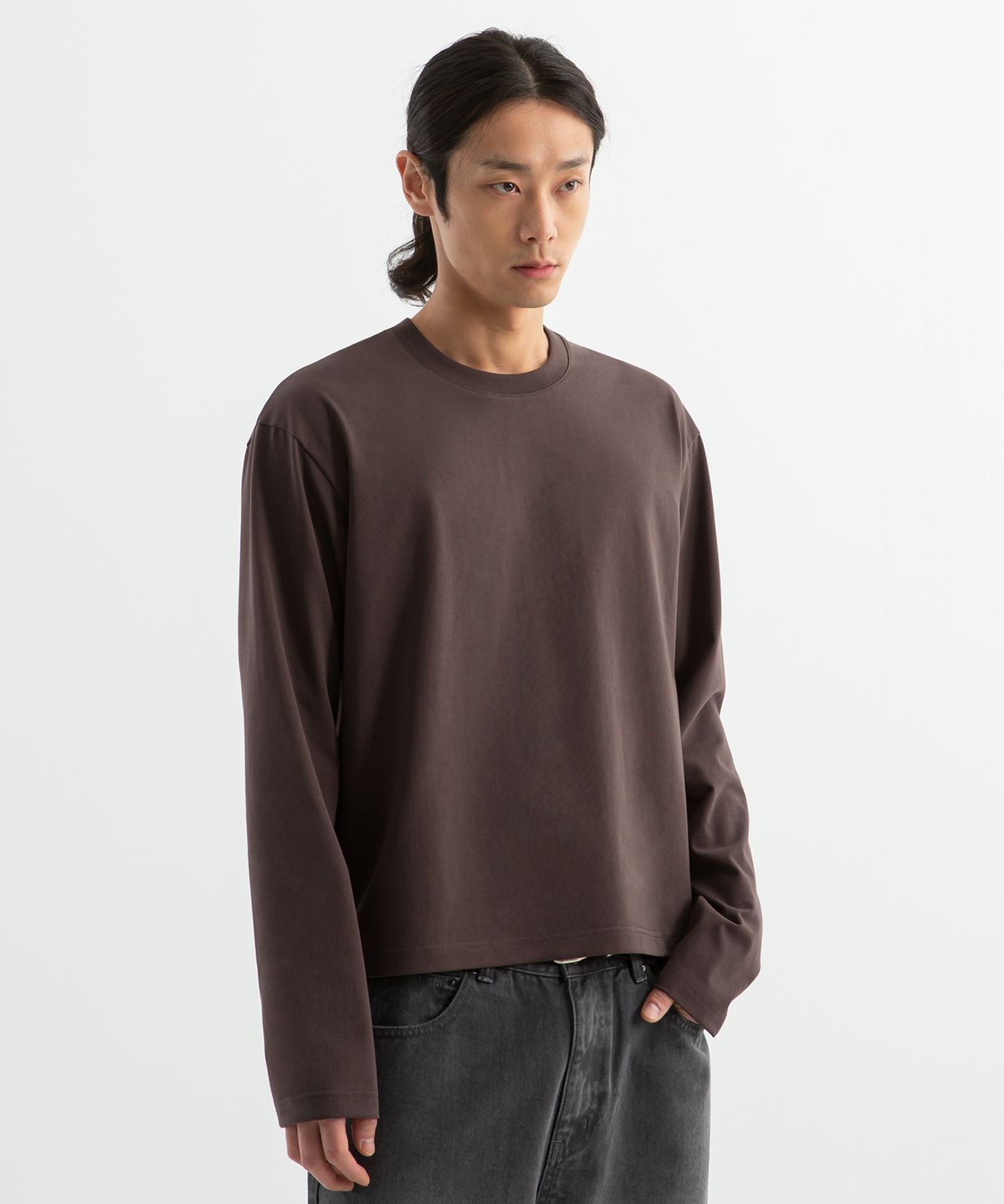 브렌슨(BRENSON) 컴포트 크롭 긴팔티 ( 5Color )