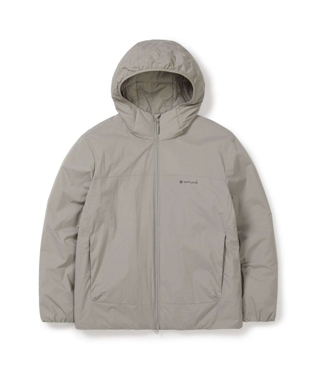 스노우피크 어패럴(SNOWPEAK APPAREL) 써밋그리드 프리마로프트 후드 자켓 (S25WMTPJ02) Fog Gray