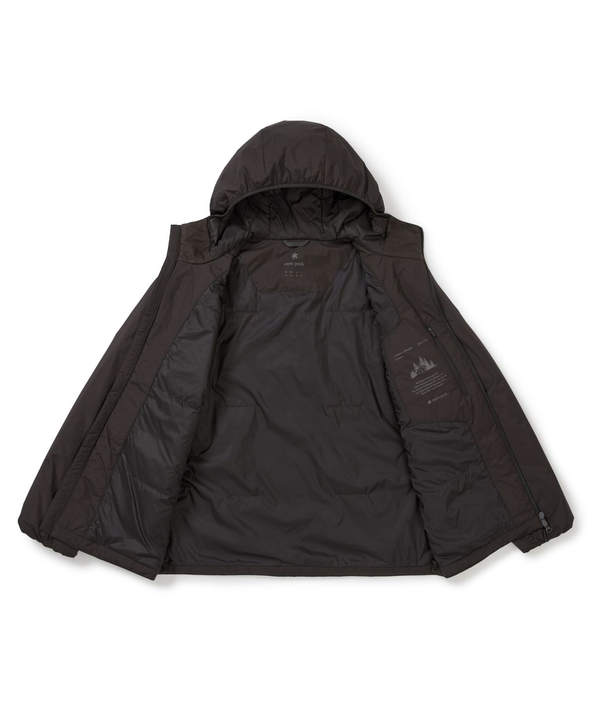 스노우피크 어패럴(SNOWPEAK APPAREL) 써밋그리드 프리마로프트 후드 자켓 (S25WMTPJ02) Khaki Brown