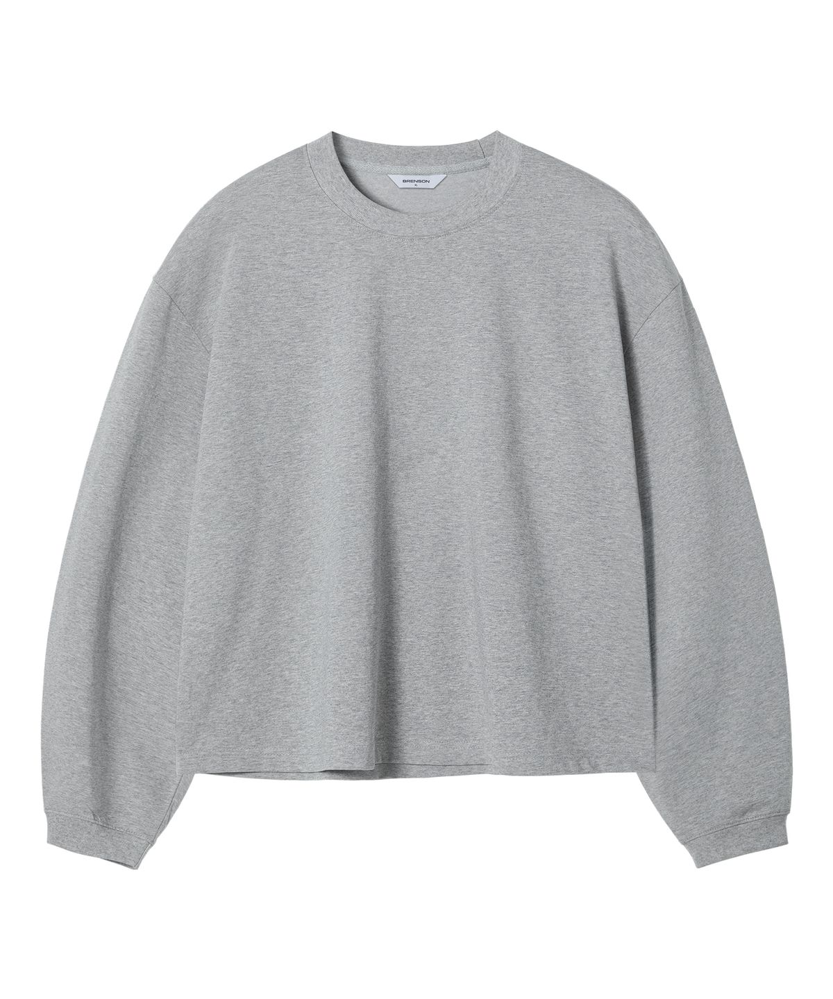 브렌슨(BRENSON) 컴포트 오버핏 시보리 크롭 긴팔티 ( 3Color )