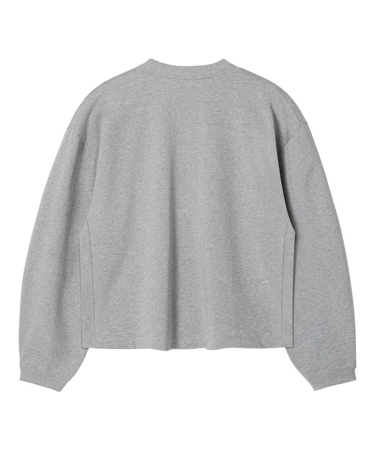브렌슨(BRENSON) 컴포트 오버핏 시보리 크롭 긴팔티 ( 3Color )