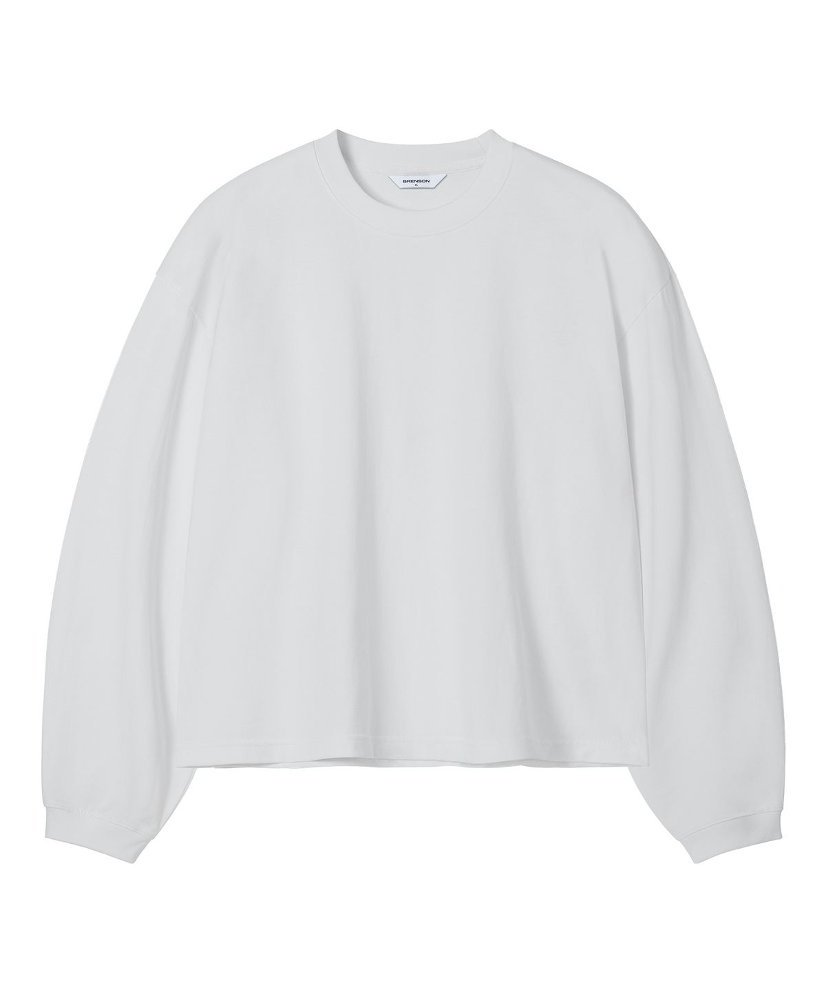 브렌슨(BRENSON) 컴포트 오버핏 시보리 크롭 긴팔티 ( 3Color )