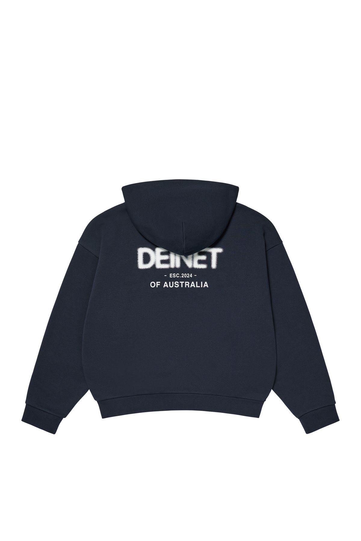 다이닛(DEINET) LOST IN SYDNEY ZIP-UP HOODIE IN NAVY