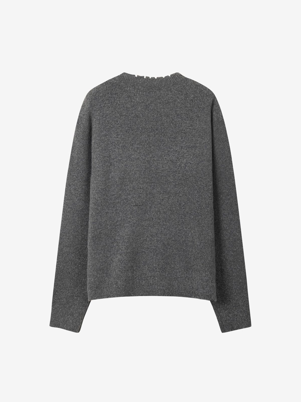 엘유브이엠(LUVM) BOUCLE KNIT PULLOVER_MELANGE GRAY