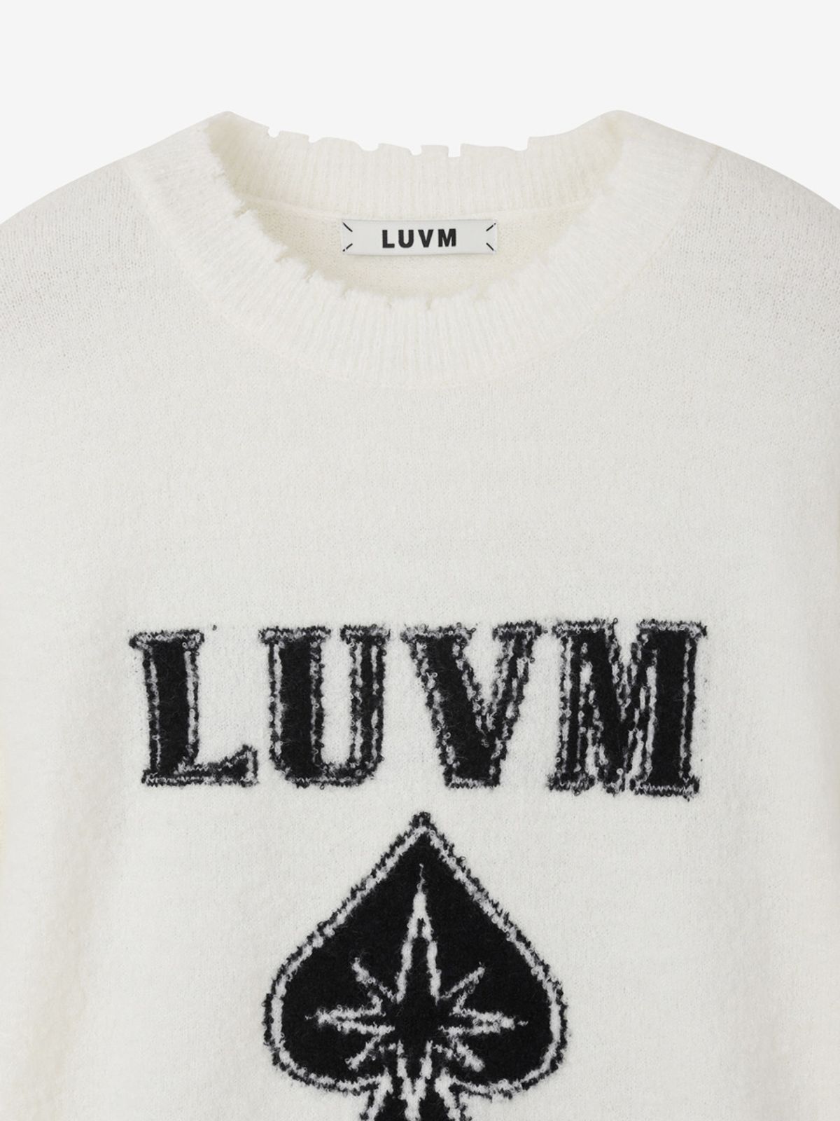 엘유브이엠(LUVM) BOUCLE KNIT PULLOVER_IVORY