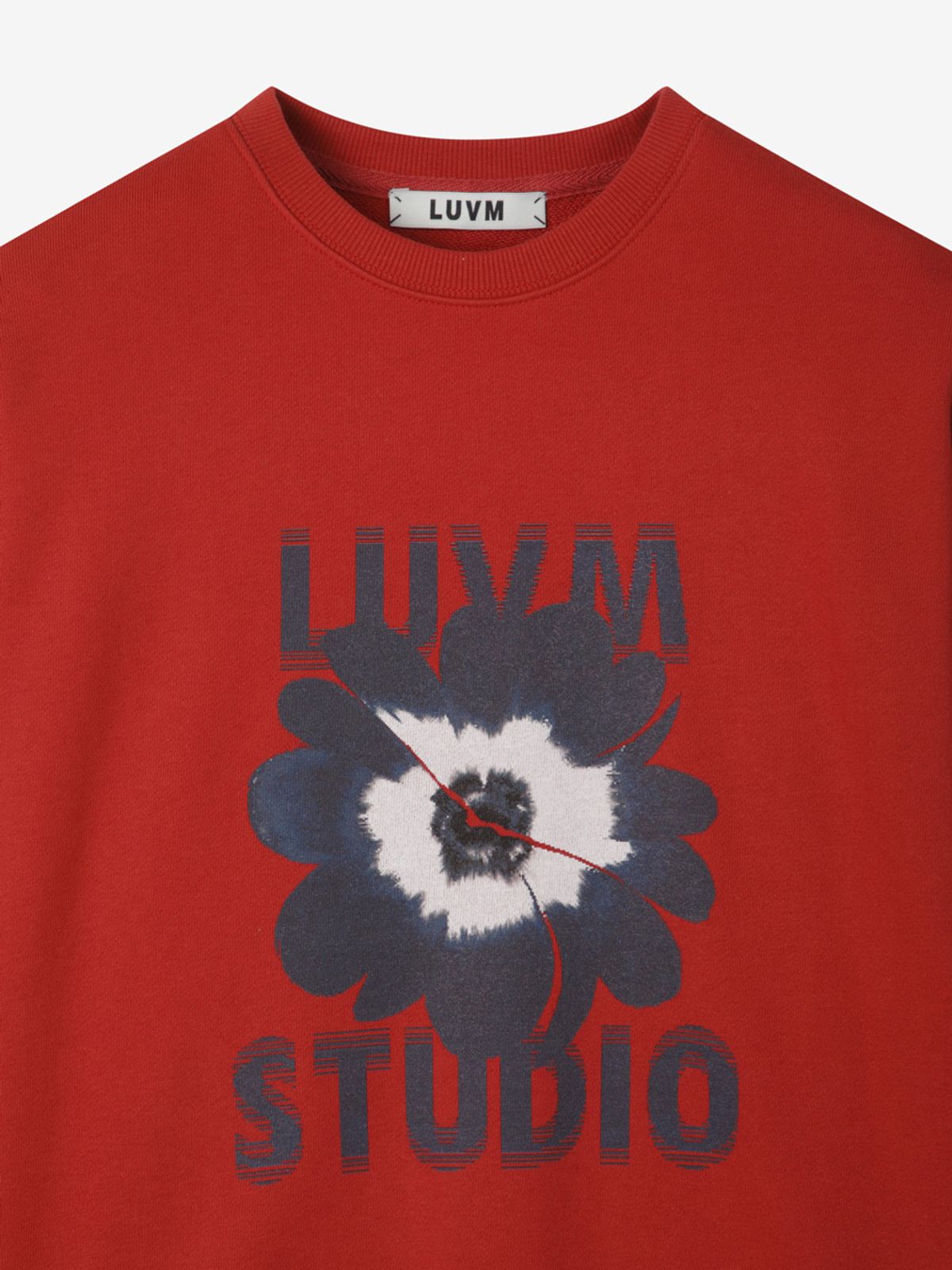 엘유브이엠(LUVM) FLOWER SWEATSHIRTS_RED