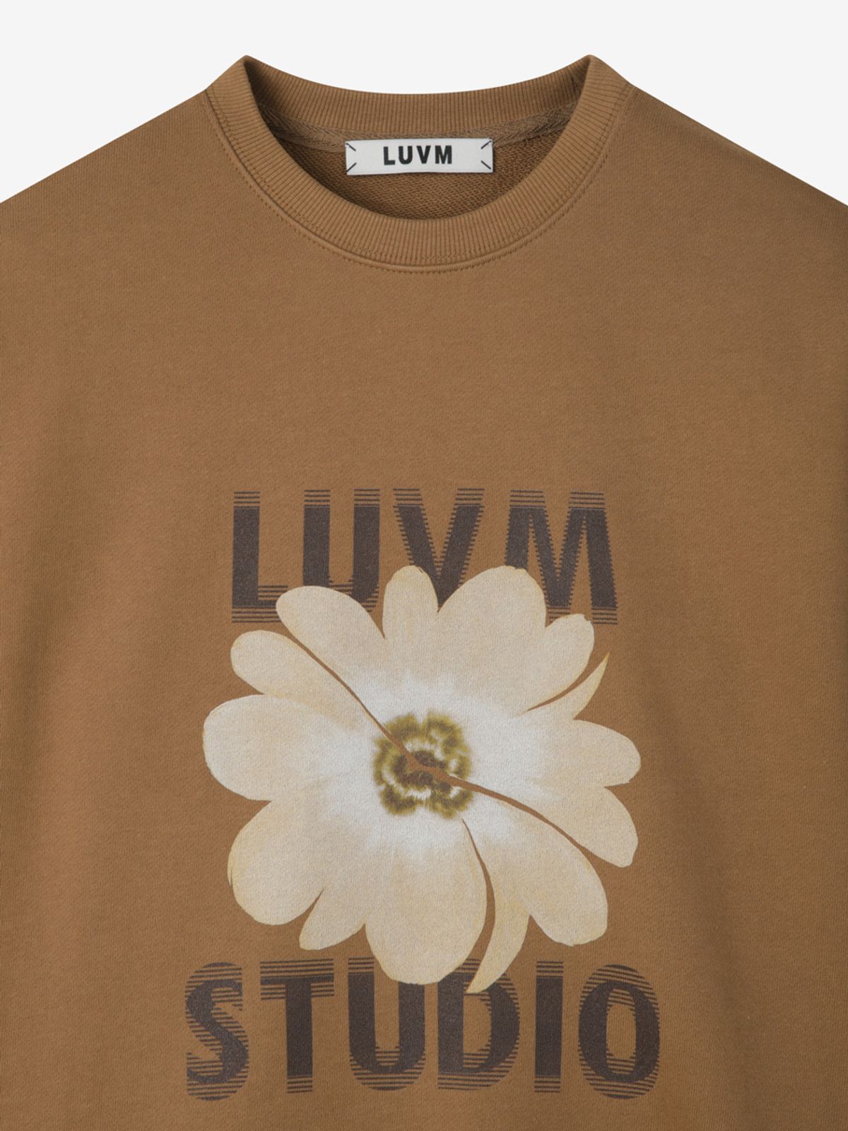 엘유브이엠(LUVM) FLOWER SWEATSHIRTS_CAMEL