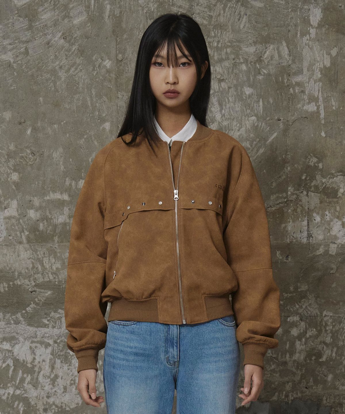 에르에르(ERER) Western Suede Blouson Camel