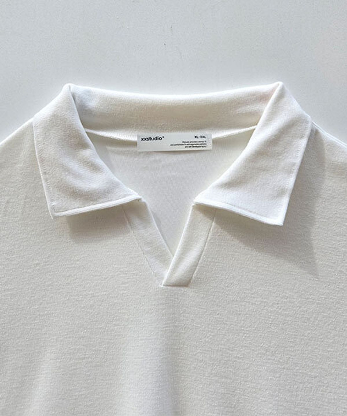 바이모노(BYMONO) [빅사이즈 M-6XL] 쏙쏙숨티 깔끔댄디 자동넣입 카라니트 반팔티