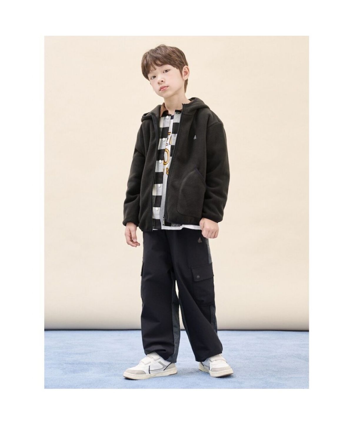 빈폴 키즈(BEANPOLE KIDS) 플리스 후드 집업  블랙 (BI5941U065)