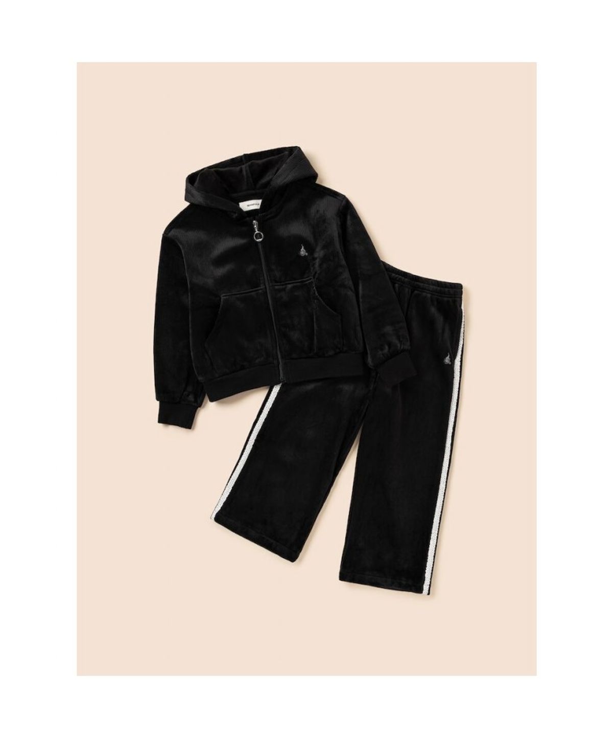 빈폴 키즈(BEANPOLE KIDS) 여아 골벨로아 집업&와이드 팬츠 상하 세트  블랙 (BI5941G045)