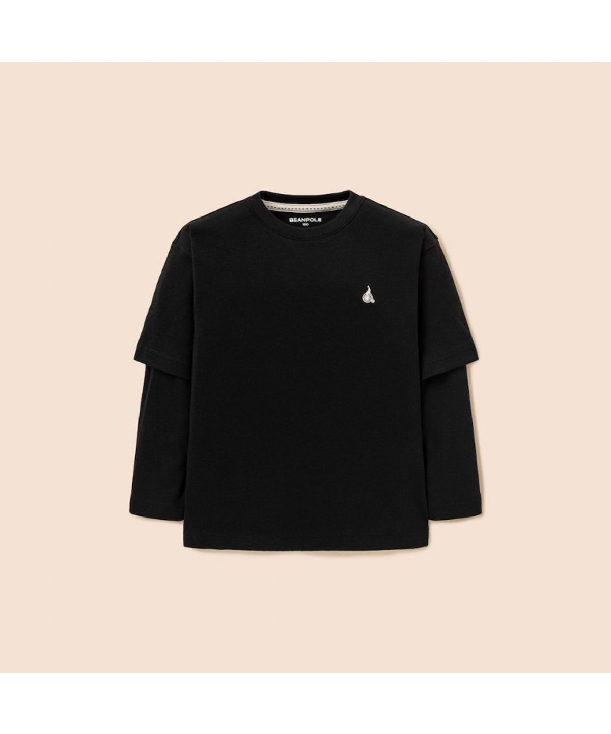 빈폴 키즈(BEANPOLE KIDS) 그래픽 레이어드 긴팔 티셔츠  블랙 (BI5941U035)