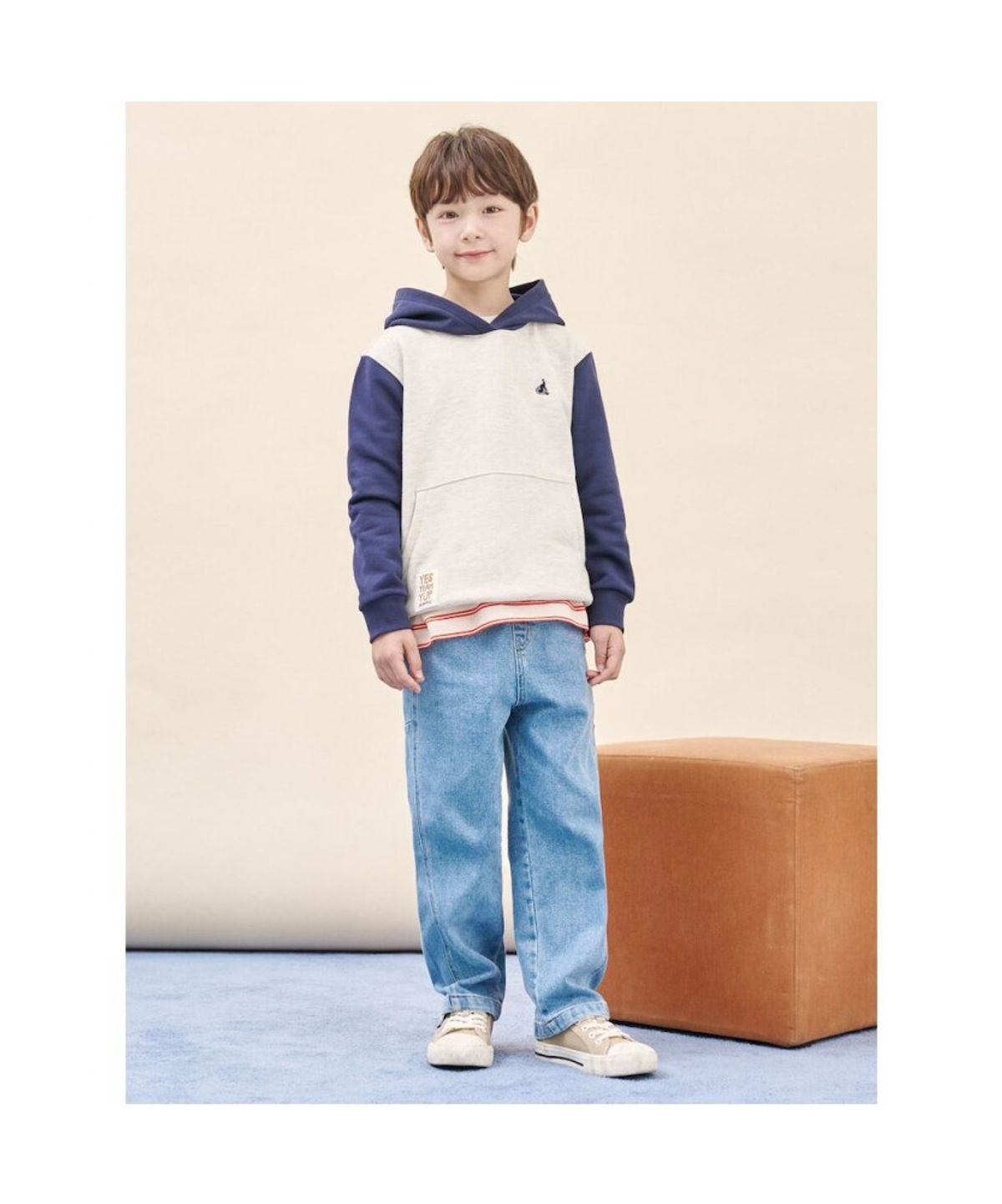 빈폴 키즈(BEANPOLE KIDS) 후드 스웨트 셔츠  베이지 (BI5941U07A)