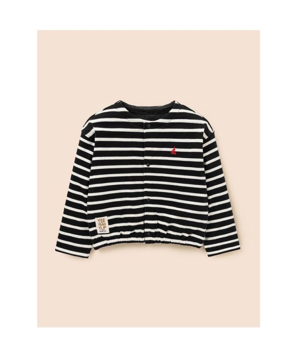 빈폴 키즈(BEANPOLE KIDS) 리버시블 스트라이프 플리스 버튼업 재킷  블랙 (BI5941U055)