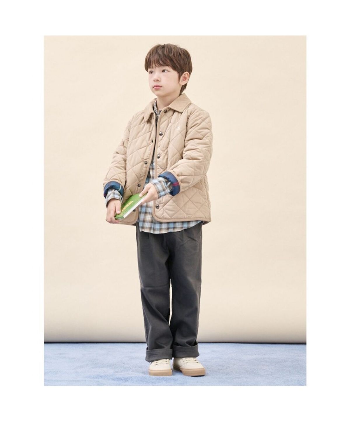 빈폴 키즈(BEANPOLE KIDS) [Essential] 기모 치노 팬츠  애쉬 (BI5921UE14)