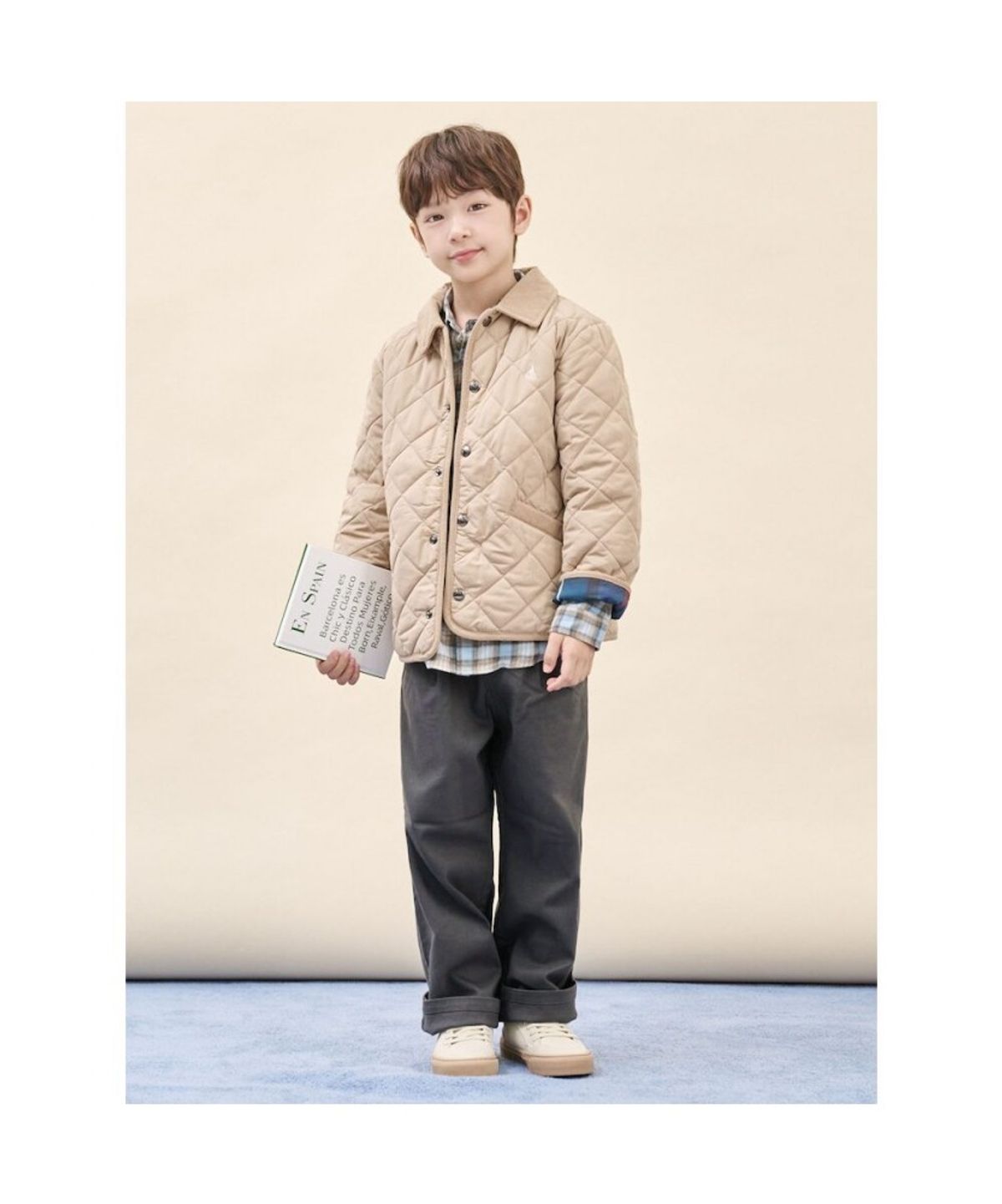빈폴 키즈(BEANPOLE KIDS) [Essential] 기모 치노 팬츠  애쉬 (BI5921UE14)