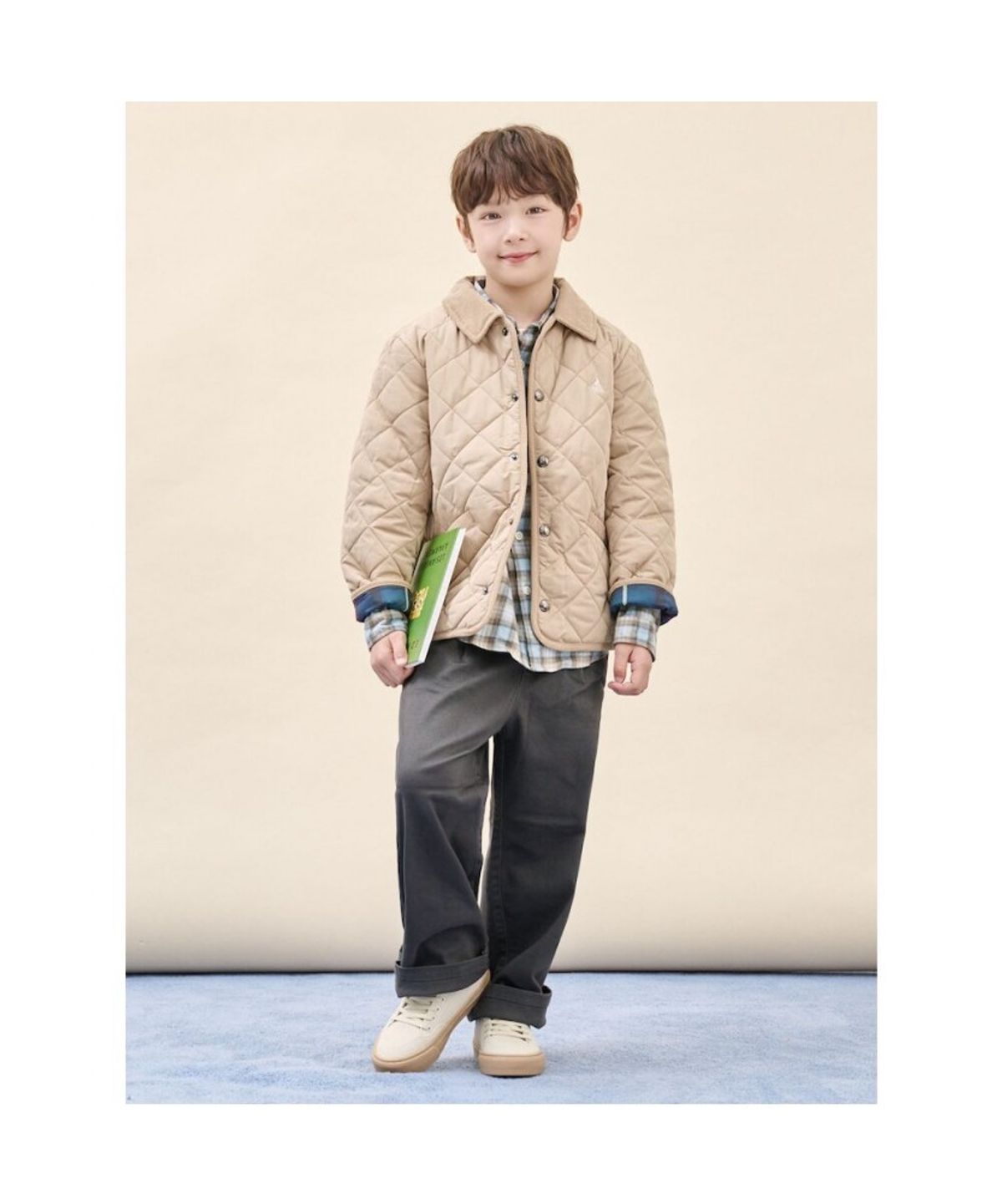 빈폴 키즈(BEANPOLE KIDS) [Essential] 기모 치노 팬츠  애쉬 (BI5921UE14)