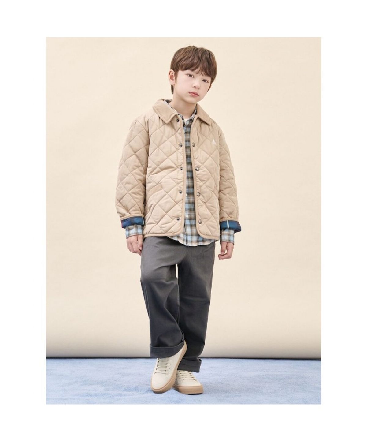 빈폴 키즈(BEANPOLE KIDS) [Essential] 기모 치노 팬츠  애쉬 (BI5921UE14)