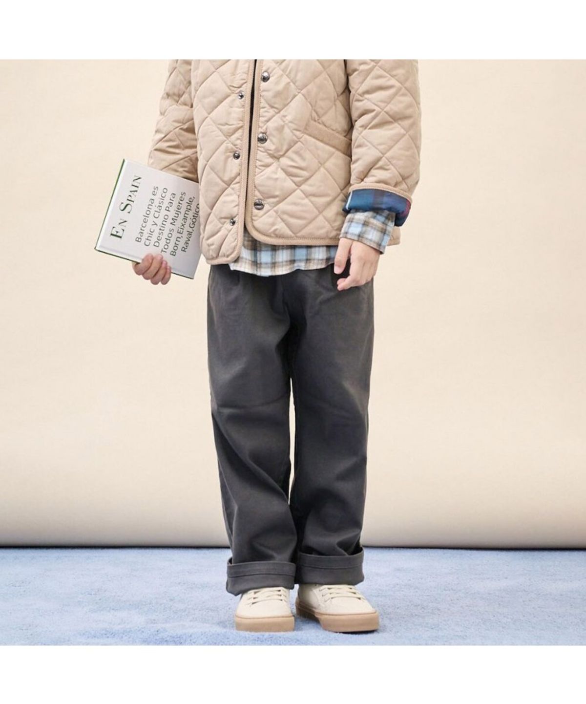빈폴 키즈(BEANPOLE KIDS) [Essential] 기모 치노 팬츠  애쉬 (BI5921UE14)