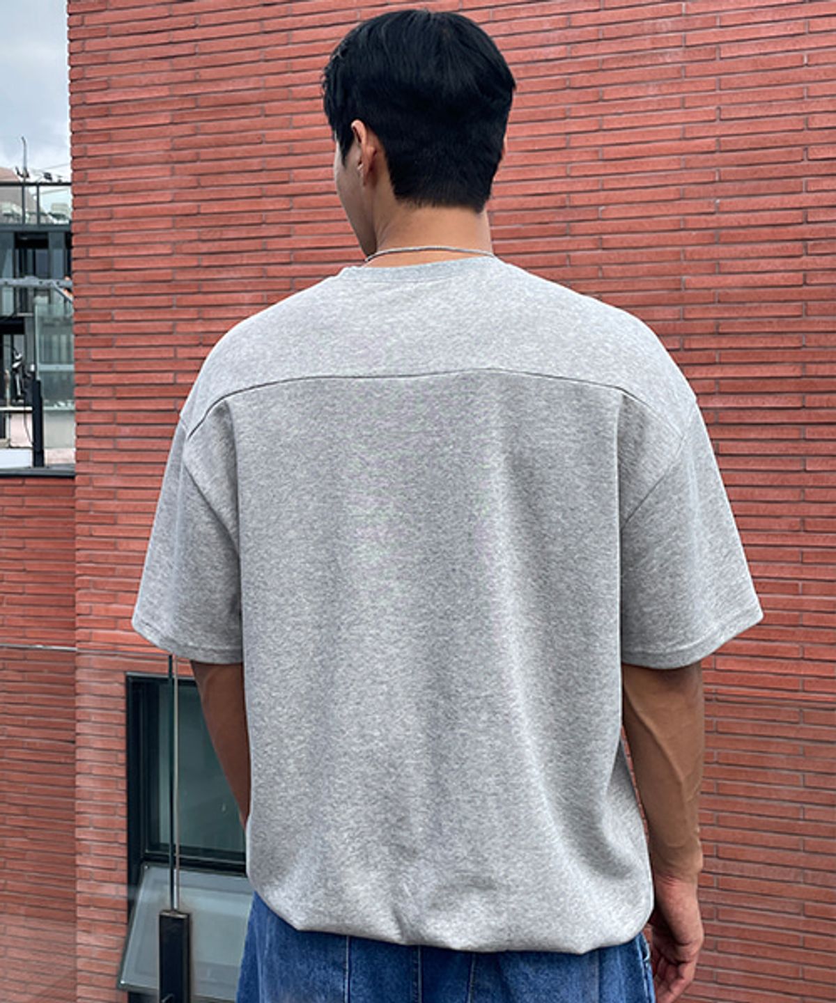 바이모노(BYMONO) [빅사이즈 M-6XL] 쏙쏙숨티 오버핏 자동넣입 반팔티