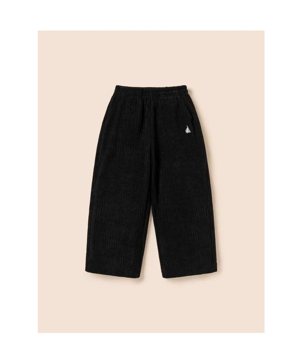 빈폴 키즈(BEANPOLE KIDS) 여아 소프트 골지 세미와이드 팬츠  블랙 (BI5921G015)