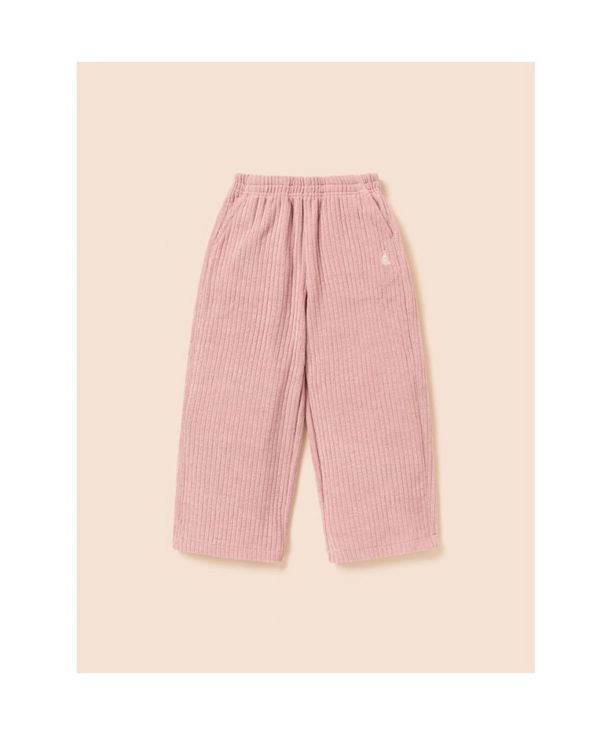 빈폴 키즈(BEANPOLE KIDS) 여아 소프트 골지 세미와이드 팬츠  라이트 핑크 (BI5921G01Y)