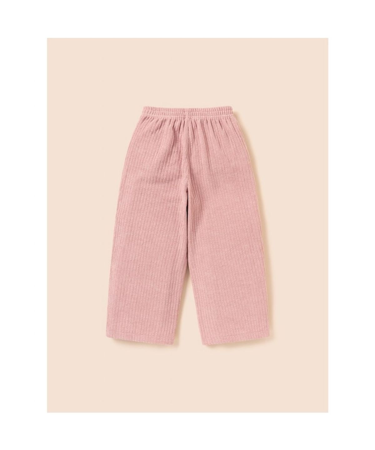 빈폴 키즈(BEANPOLE KIDS) 여아 소프트 골지 세미와이드 팬츠  라이트 핑크 (BI5921G01Y)