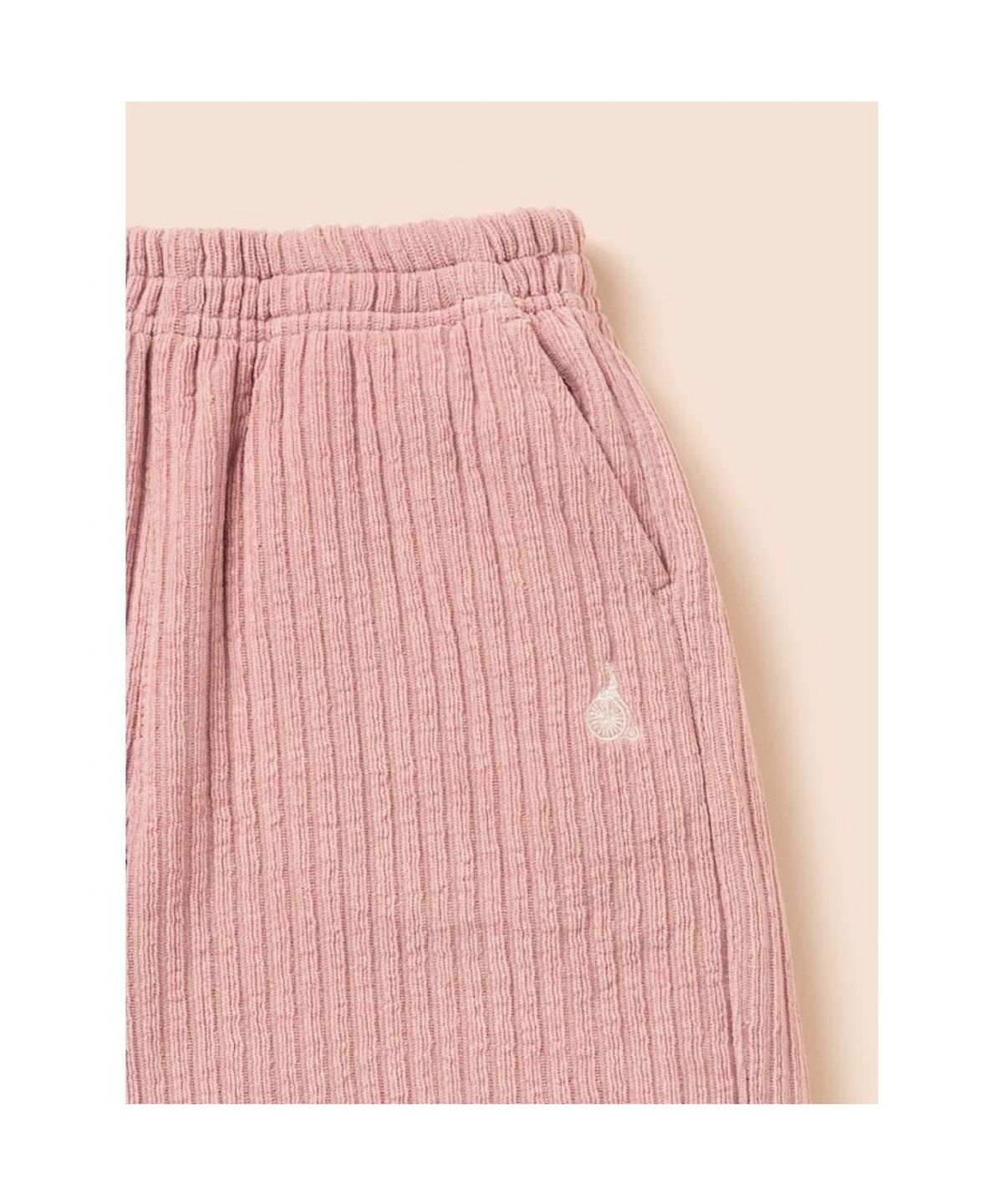 빈폴 키즈(BEANPOLE KIDS) 여아 소프트 골지 세미와이드 팬츠  라이트 핑크 (BI5921G01Y)