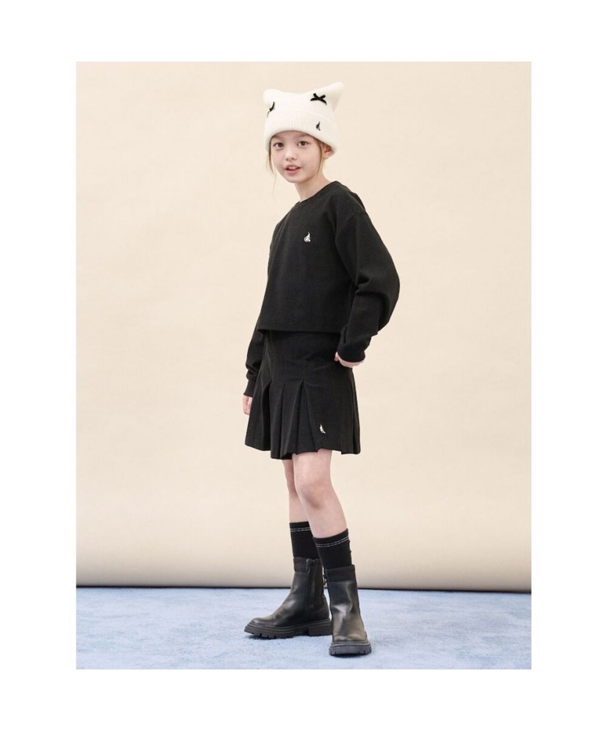 빈폴 키즈(BEANPOLE KIDS) 여아 리본 니트 비니  아이보리 (BI598BG010)