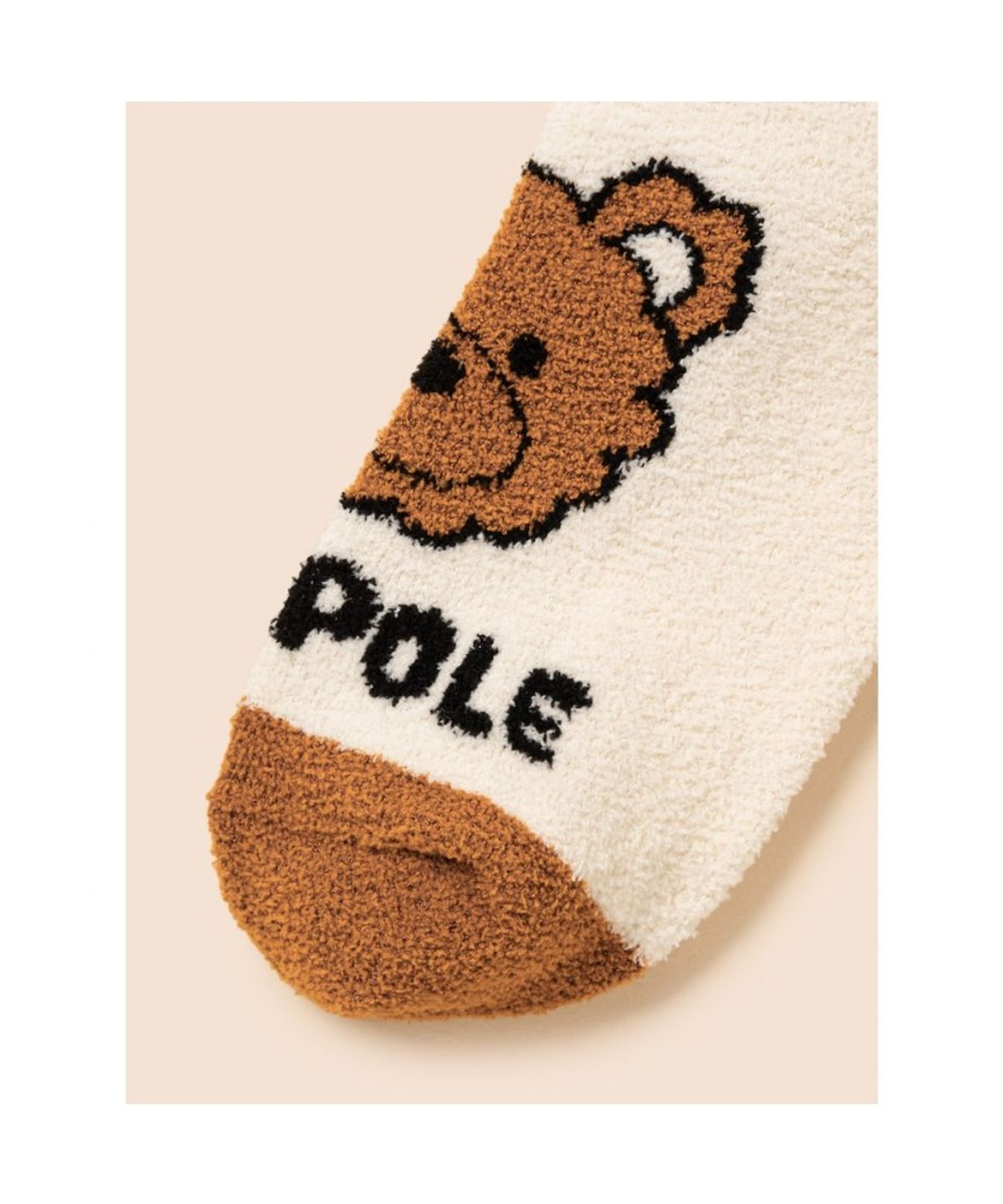 빈폴 키즈(BEANPOLE KIDS) 곰돌이 폴키 겨울 양말  브라운 (BI5XKTU01D) (BI5XKTU01D)