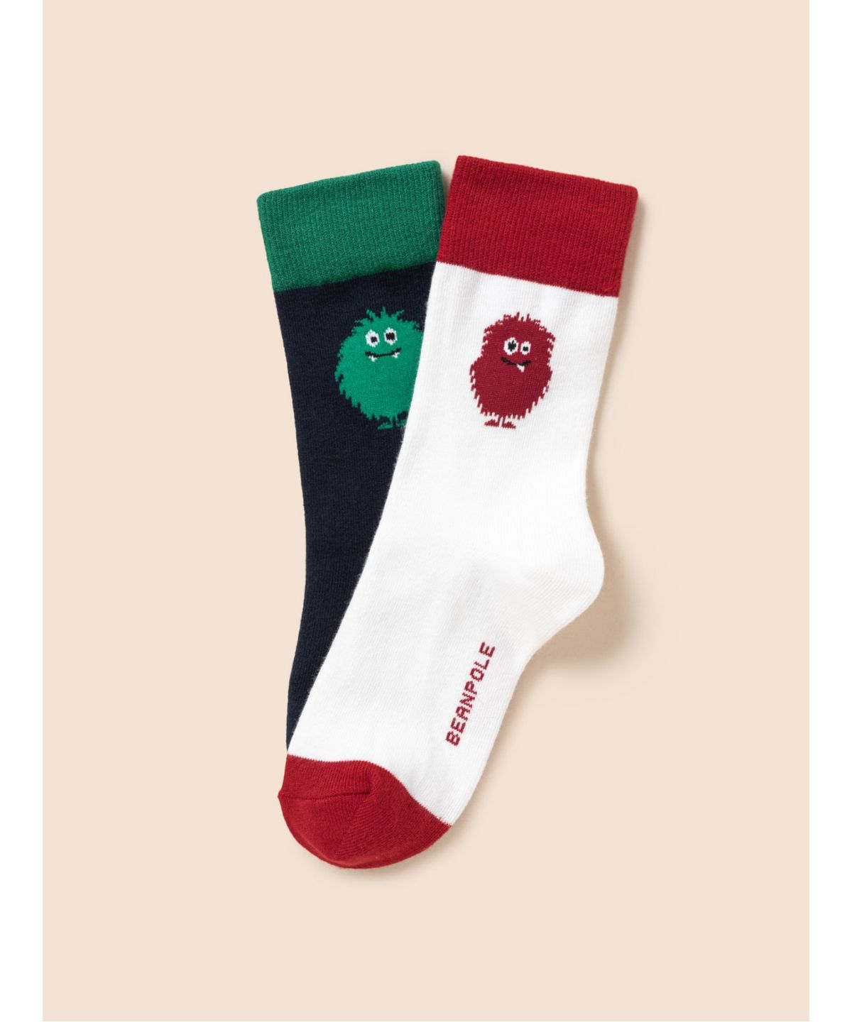 빈폴 키즈(BEANPOLE KIDS) 푸즈예티 홀리데이 양말 2족 세트  레드 (BI5XKTU026)