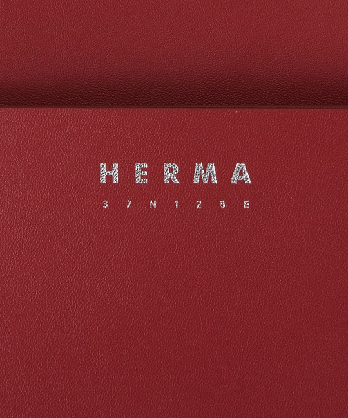헤르마(HERMA) 미아 카드 지갑 레드 블랙 스냅